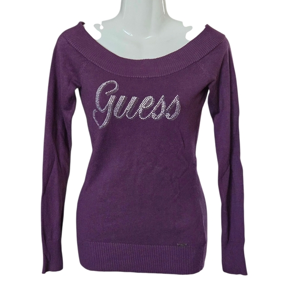 Guess Sweaters - Guess Purple Sweater
